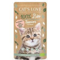 CAT'S LOVE Bio Nassfutter Katze Junior in Gelee Geflügel 12x100 g von Cat's Love