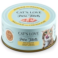 CAT'S LOVE Nassfutter Katze Adult Pure Filets Huhn 6x100 g von Cat's Love