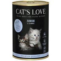 CAT'S LOVE Nassfutter Katze Junior Kalb 6x400 g von Cat's Love