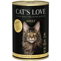 CAT'S LOVE Nassfutter Katze Adult Huhn pur 12x400 g von Cat's Love