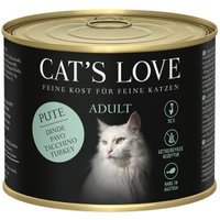 CAT'S LOVE Nassfutter Katze Adult Pute 12x200 g von Cat's Love