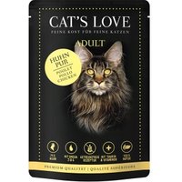 CAT'S LOVE Nassfutter Katze Adult in Gelee Classic Huhn pur 24x85 g von Cat's Love