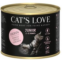 CAT'S LOVE Nassfutter Katze Junior Huhn 12x200 g von Cat's Love