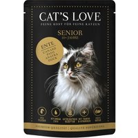 CAT'S LOVE Nassfutter Katze Senior in Gelee Ente 24x85 g von Cat's Love