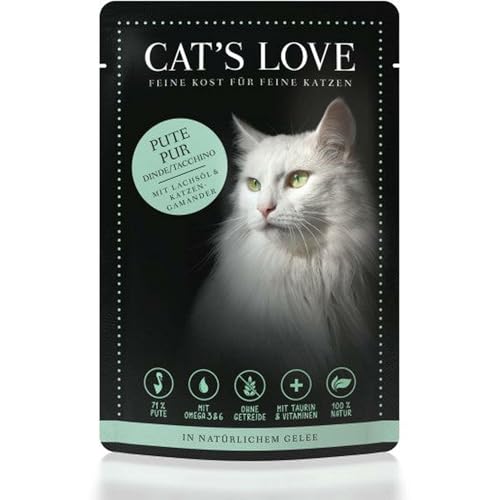 Cat´s Love, Classic, Adult, PUTE PUR mit Lachsöl & Katzengamander von Cat's Love