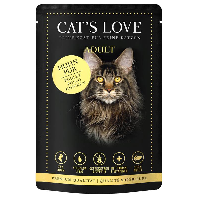 Cat's Love 12 x 85 g - Huhn pur von Cat's Love