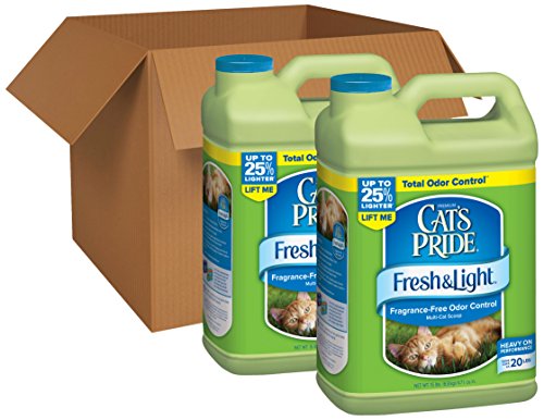 Cat's Pride Fresh and Light Premium Katzenstreu, parfümfrei, schaufelbar, 2 Stück von Cat's Pride