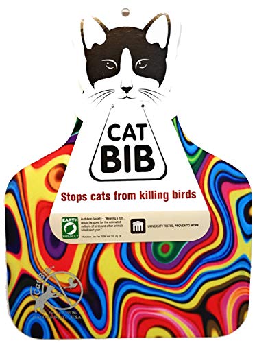 CatBib - Rettet Vögel, schützt Katzen (groß, Regenbogen) von CatBib