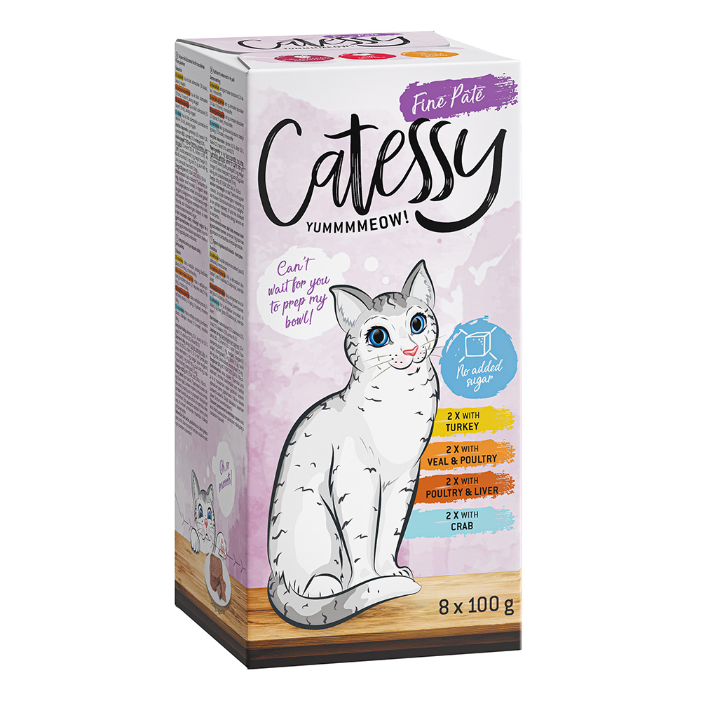 Mixpaket Catessy Schälchen 64 x 100 g Feine Pastete 1 (4 Sorten) von Catessy