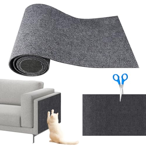 Cathpetic Kratzmatte Selbstkleben 40×200cm,Kratzpads für Katzen,Kratzmatte Katze Sofa,Katzen Wand,DIY Climbing Cat Scratcher von Cathpetic