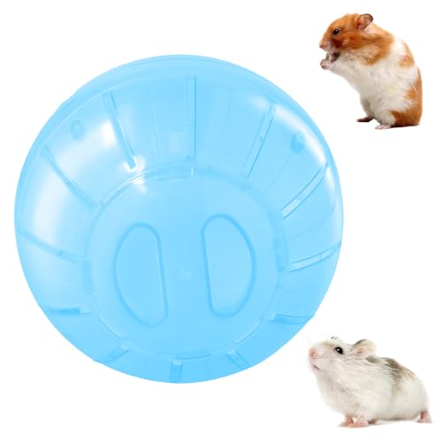 Gymnastikball Hamster 14,5cm, Hamsterball, Hamsterrad Übungsball Kunststoff, Hamsterkugel, Hamster Run Ball für Zwerghamster, Rennmaus, Meerschweinchen, Pet Jogging Spielen (Blau) von Catime