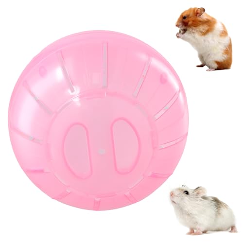 Gymnastikball Hamster 14,5cm, Hamsterball, Hamsterrad Übungsball Kunststoff, Hamsterkugel, Hamster Run Ball für Zwerghamster, Rennmaus, Meerschweinchen, Pet Jogging Spielen (Rosa) von Catime