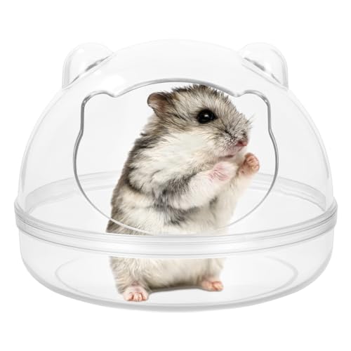 Hamster Sand Badezimmer, Hamstertoilette Hamster Sand, Badezimmer Sandkasten Toilette Hamster, Hamstersandkasten Transparente, Hamster Trockenbad Container für Meerschweinchen Mäuse Gerbils (M) von Catime