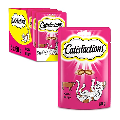 Catisfactions Awards für Katzen, Rindfleisch (6 x 60g Packung) von Catisfactions