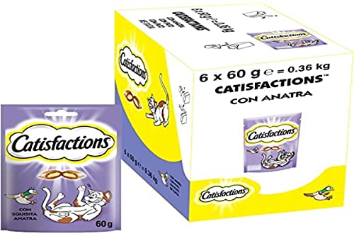 Catisfactions – Leckerlis für Katzen – Geschmack und Format zur Auswahl, 6x60g von Catisfactions