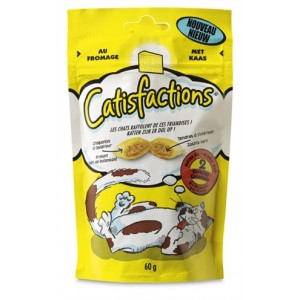 Catisfactions mit Käse Katzensnack 12 x 60 g von Catisfactions