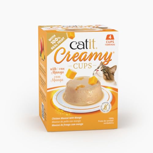 Catit Creamy Cups, Huhn mit Mango, 4x25g von Catit