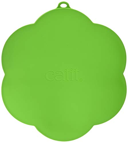 Catit Silikonmatte in Blumenform, wasserdichte Unterlage für Trinkbrunnen, 30cm, grün, 1 Stück (1er Pack) von Catit