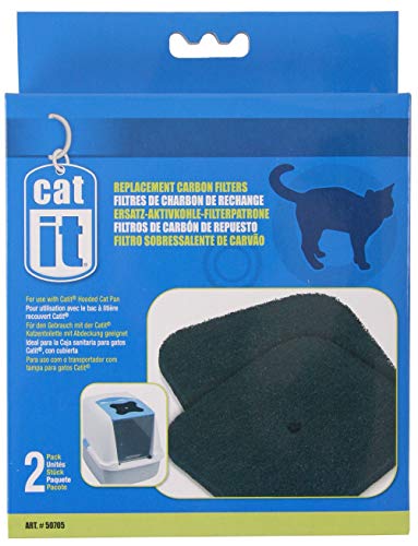 Catit Aktivkohlefilter für die Catit Katzentoiletten mit Abdeckung, 2er Pack von Catit