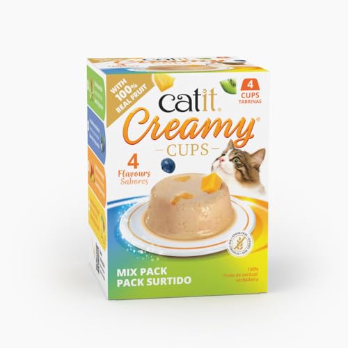 Catit Creamy Cups Mix-Pack, 4x25g von Catit