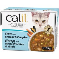 Catit Cuisine Eintopf 12 x 95 g - Meeresfrüchte mit Kürbis von Catit