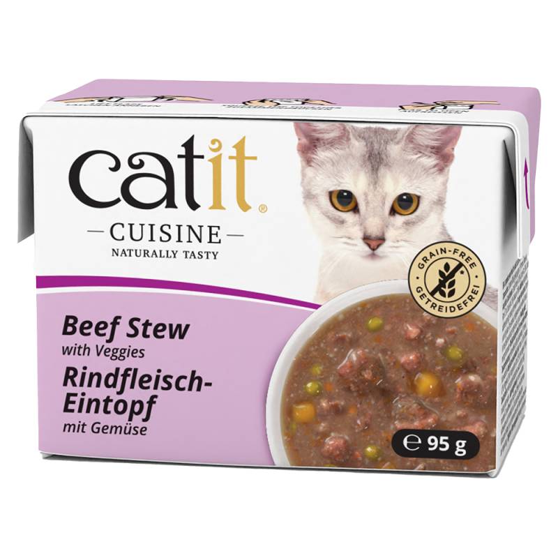 Catit Cuisine Eintopf 12 x 95 g - Rind mit Gemüse von Catit