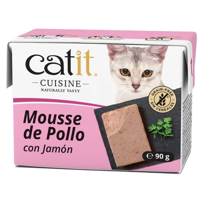 Catit Cuisine Mousse 12 x 90 g - Huhn mit Schinken von Catit