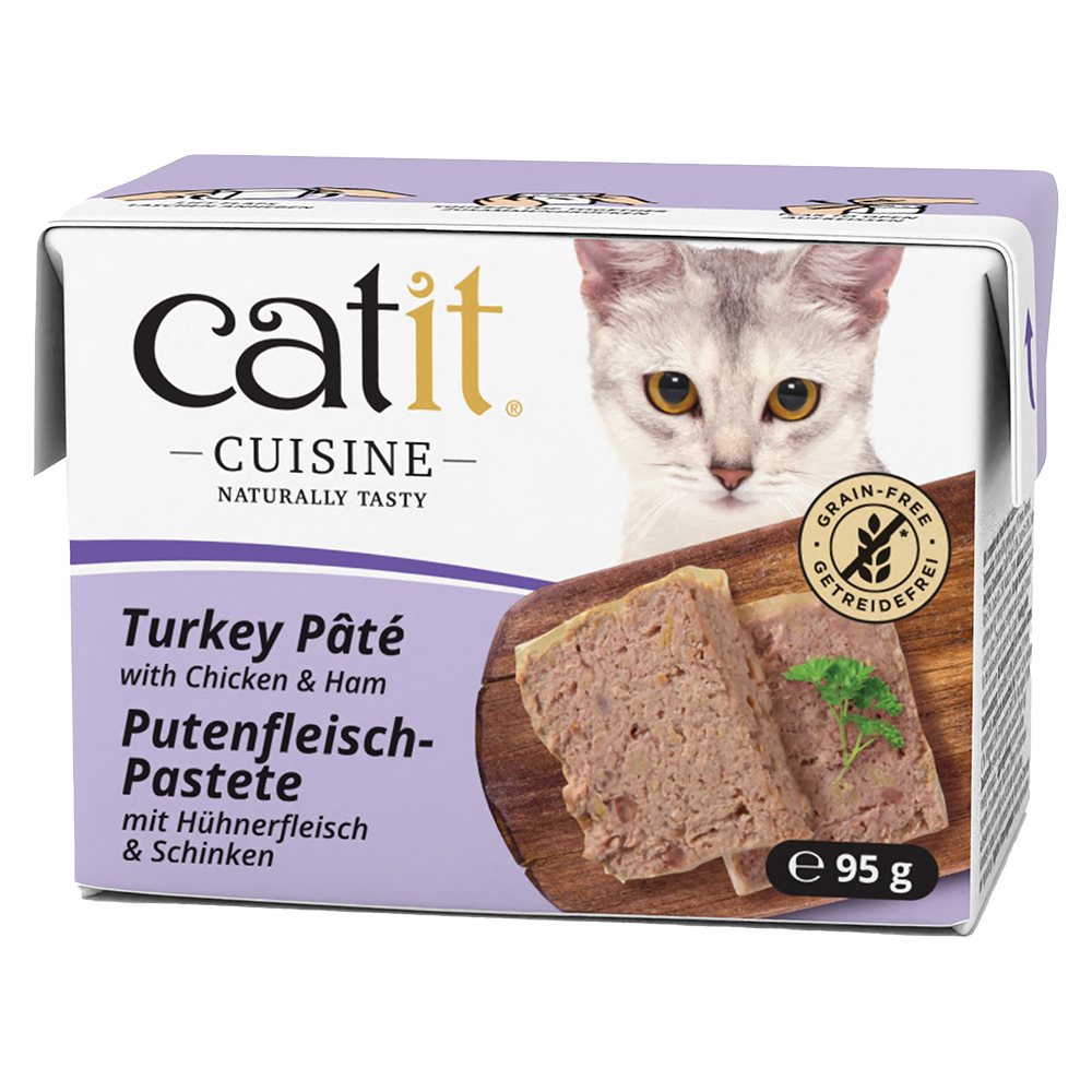 Catit Cuisine Pastete 12 x 95 g - Pute mit Huhn & Schinken von Catit