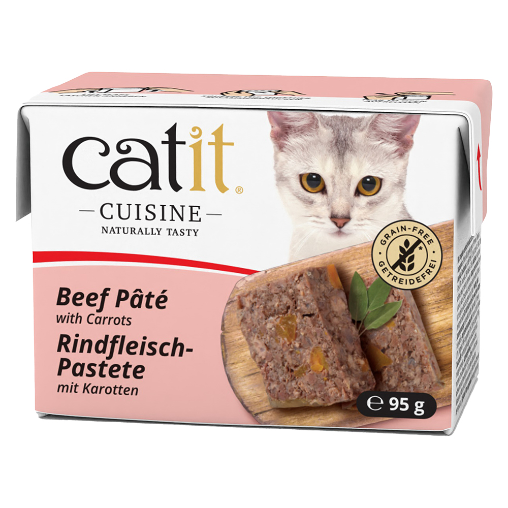 Catit Cuisine Pastete 12 x 95 g - Rind mit Karotten von Catit