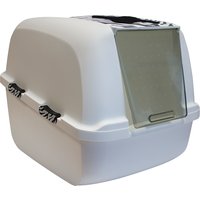 Catit Jumbo Katzentoilette White Tiger - Toilette weiß mit Tigermuster von Catit