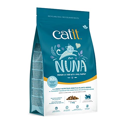 Catit Nuna Premium Katzenfutter auf Insektenbasis und Hering, 5kg von Catit