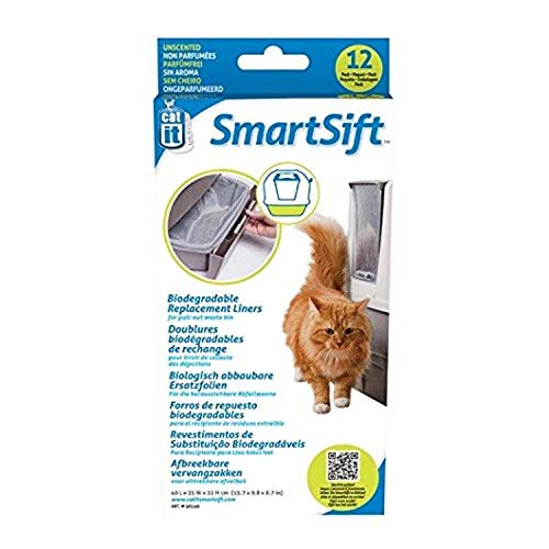 Catit biologisch abbaubare Einlagen für die Catit Smart Sift Katzentoilette, 40 x 25 x 22cm, 12er Pack von Catit