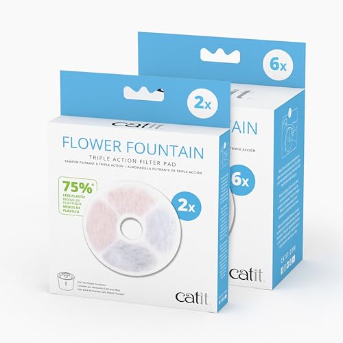 Catit Triple Action Filter Rahmenlos, Filter für die catit Blumentrinkbrunnen, 2er Pack von Catit