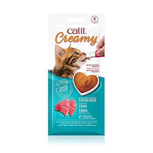 Catit Creamy Leckerei für Katzen 4 er- Pack Thunfisch von Catit