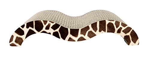 Catlove 34905 Kratzbrett Giraffe, aus Pappe mit Katzenminze, 45 x 22 x 9cm von CatLove