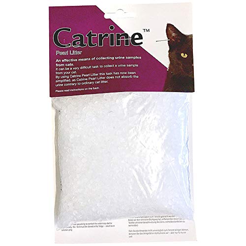 Kruuse Catrine Pearl Urin Auffangsystem - 200 g - Urinsammelsystem für Katzen - Komplettset bestehend aus nicht saugfähigem Granulat, einer Pipette und einem Sammelröhrchen von Catrine