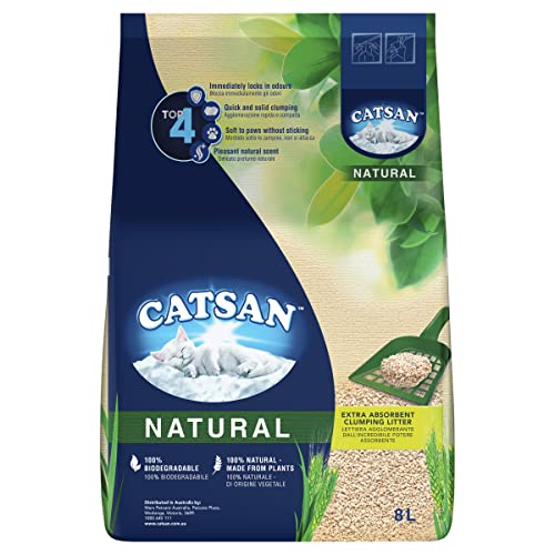 Catsan Katzenstreu Natural 8L - Klumpenstreu von Catsan