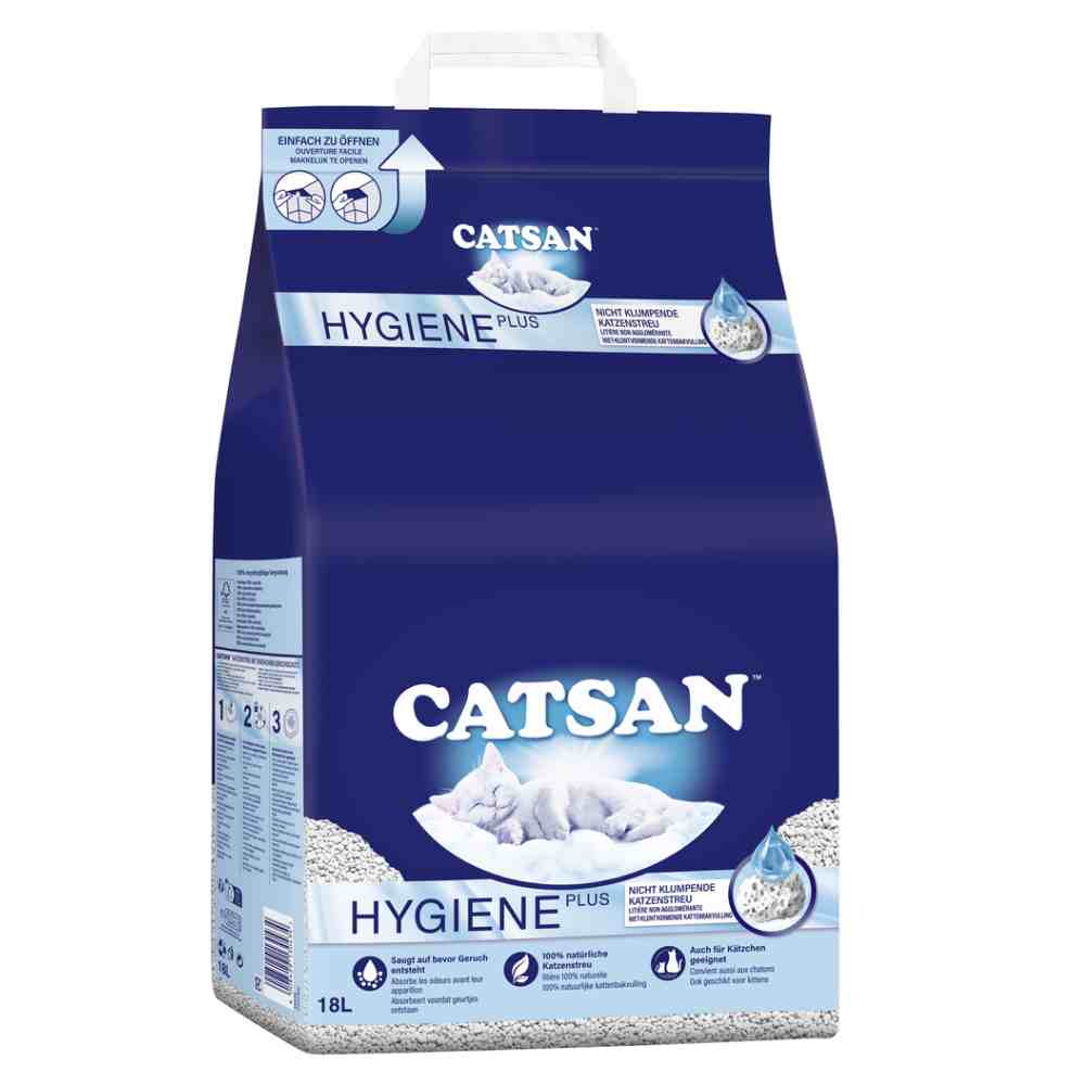 Catsan Katzenstreu zum Sonderpreis! - 18 l Hygiene plus von Catsan