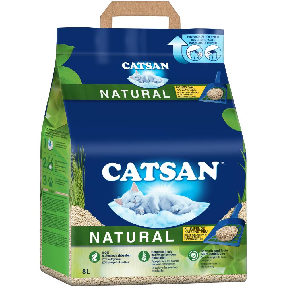 Catsan Natural -Sparpaket 2 x 8 l von Catsan
