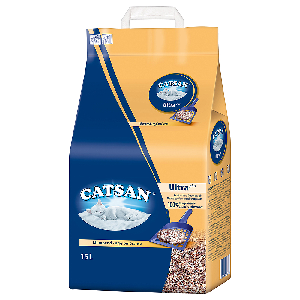 Catsan Ultra plus Klumpstreu - 15 l von Catsan