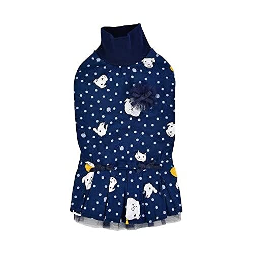 CATSPIA CATA-OP9474-NY-M Pixie Kleid für Katze, M, Navy von CATSPIA