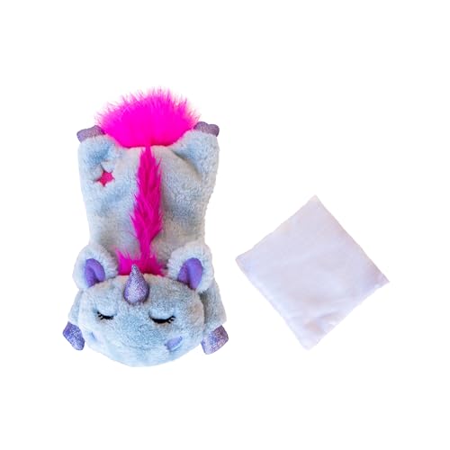 Catstages Cuddle Pal - Katzenspielzeug - plüschiges Einhorn - für die Mikrowelle geeignet von Catstages