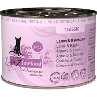 Catz finefood Nassfutter Katze Classic Adult No. 11 Lamm & Kaninchen 6x200 g von Catz Finefood