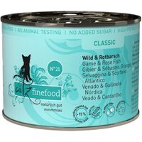 Catz finefood Nassfutter Katze Classic Adult No. 21 Wild & Rotbarsch 6x200 g von Catz Finefood