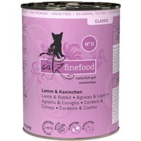 Catz finefood Nassfutter Katze Classic Adult No. 11 Lamm & Kaninchen 6x400 g von Catz Finefood