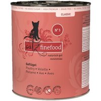 Catz finefood Nassfutter Katze Classic Adult No. 3 Geflügel 6x800 g von Catz Finefood