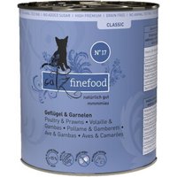 Catz finefood Nassfutter Katze Classic Adult No. 17 Geflügel und Garnele 24x800 g Catz finefood Nassfutter Katze Classic Adult No. 17 Geflügel und Garnele 24x800 g von Catz Finefood