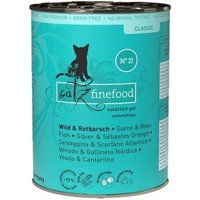 Catz finefood Nassfutter Katze Classic Adult No. 21 Wild & Rotbarsch 12x400 g von Catz Finefood