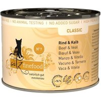 Catz finefood Nassfutter Katze Classic Adult No. 7 Rind & Kalb 6x200 g von Catz Finefood