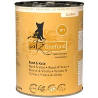 Catz finefood Nassfutter Katze Classic Adult No. 7 Rind & Kalb 6x400 g von Catz Finefood